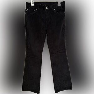 Vintage Polo Jeans Company Black Corduroy Pants Women's Size 6